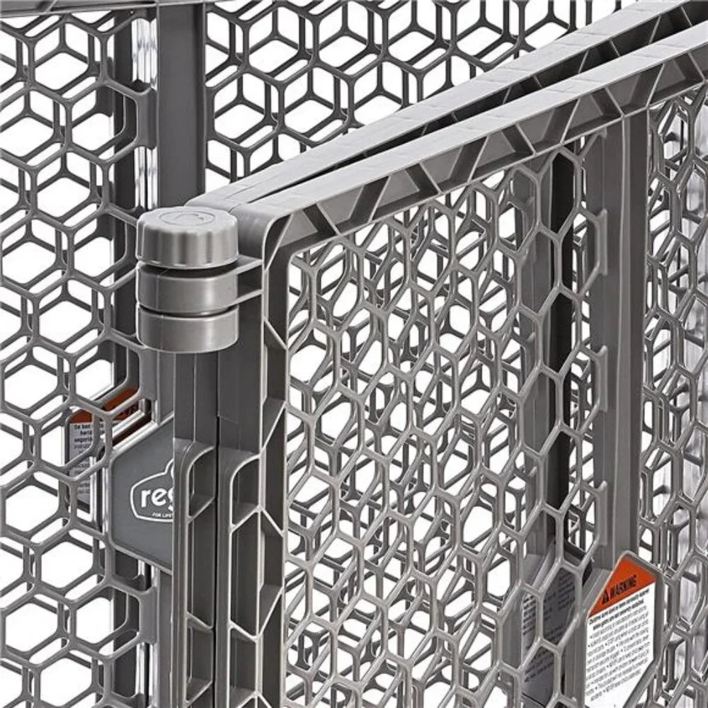 Plastic 192-Inch Super Wide Adjustable Baby Gate and Play Yard, 2-In-1,Bonus Kit